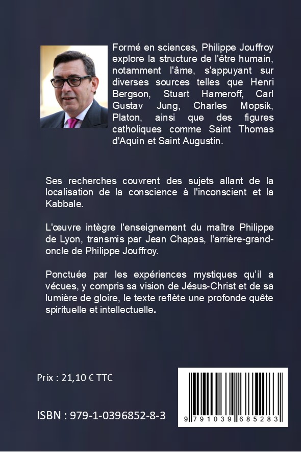 Quatrième de couverture du livre de Philippe Jouffroy "La Lumière de Gloire"